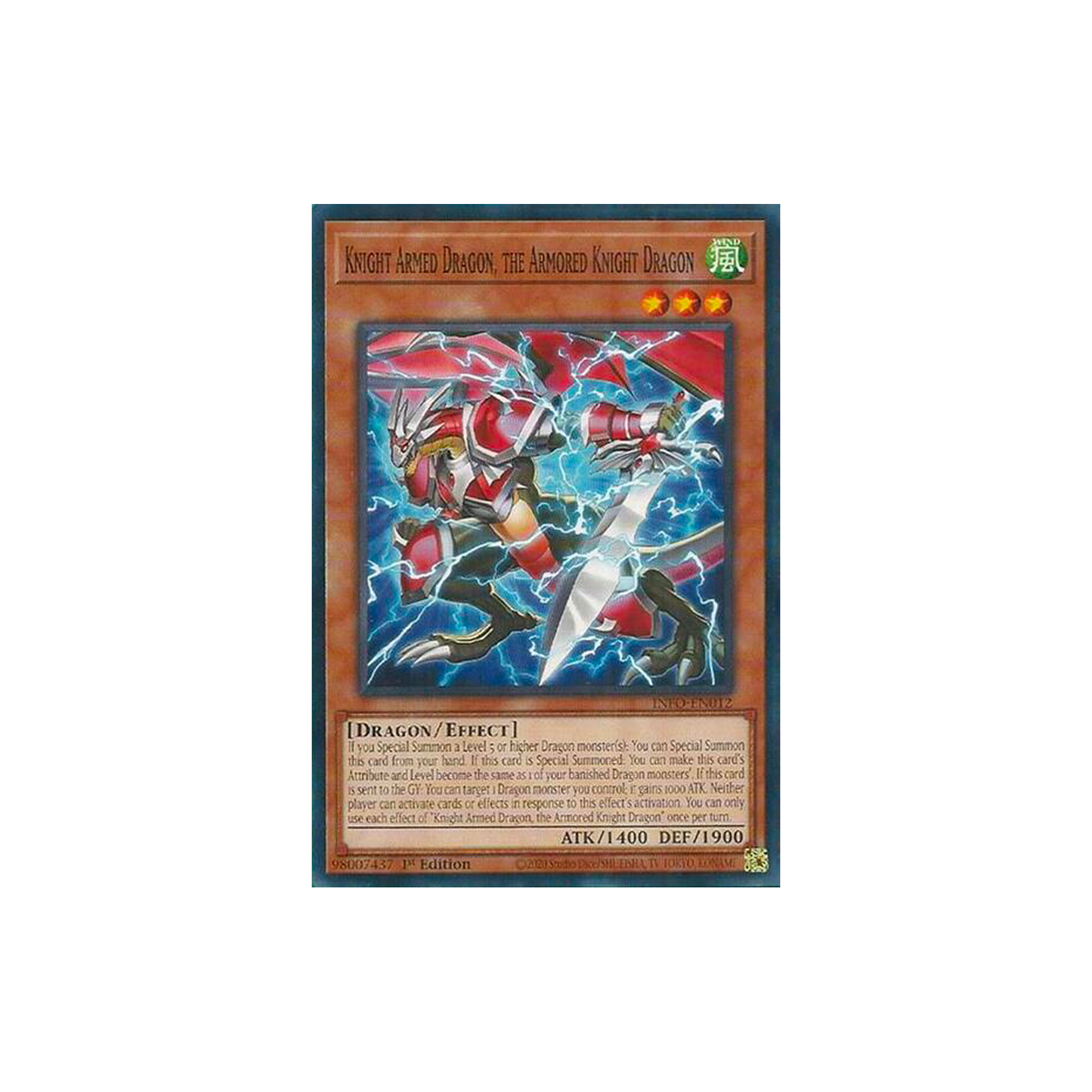 KNIGHT ARMED DRAGON, THE ARMORED KNIGHT DRAGON - COMMON - 1ST EDITION