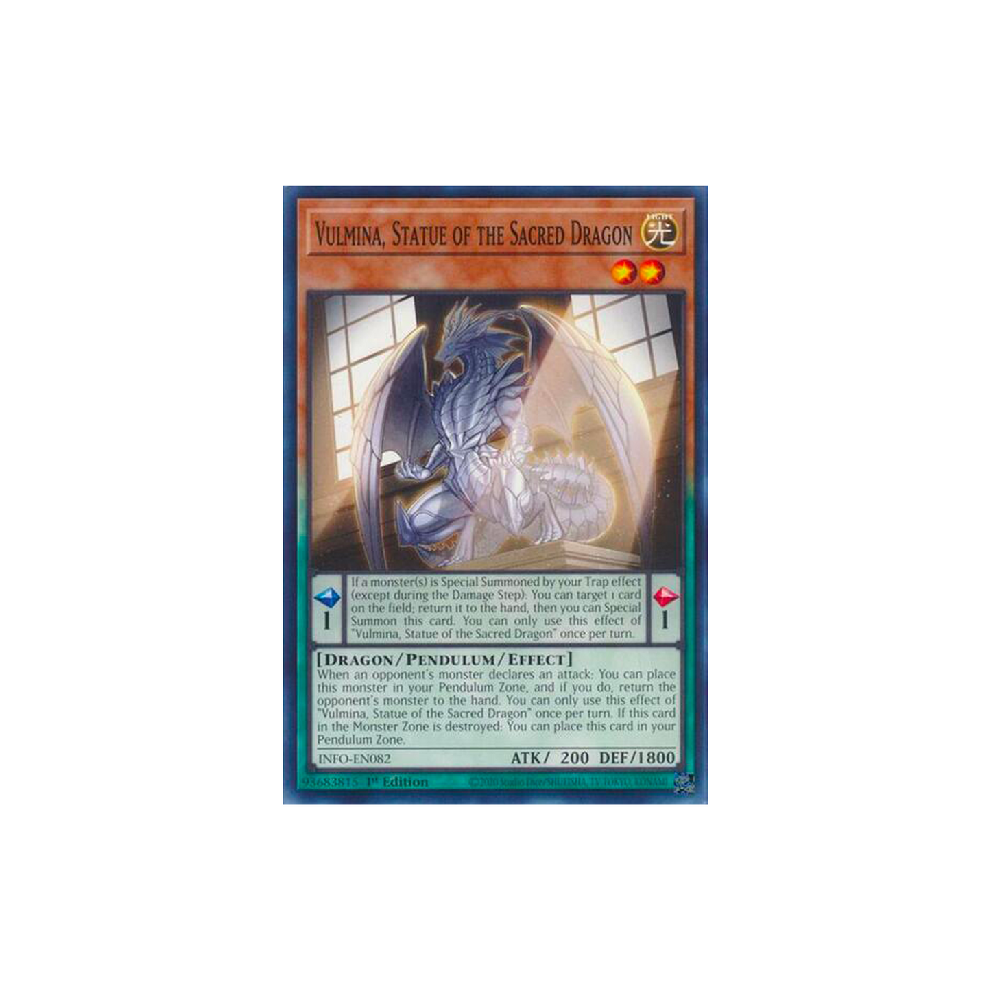 VULMINA, STATUE OF THE SACRED DRAGON - COMMON - 1ST EDITION