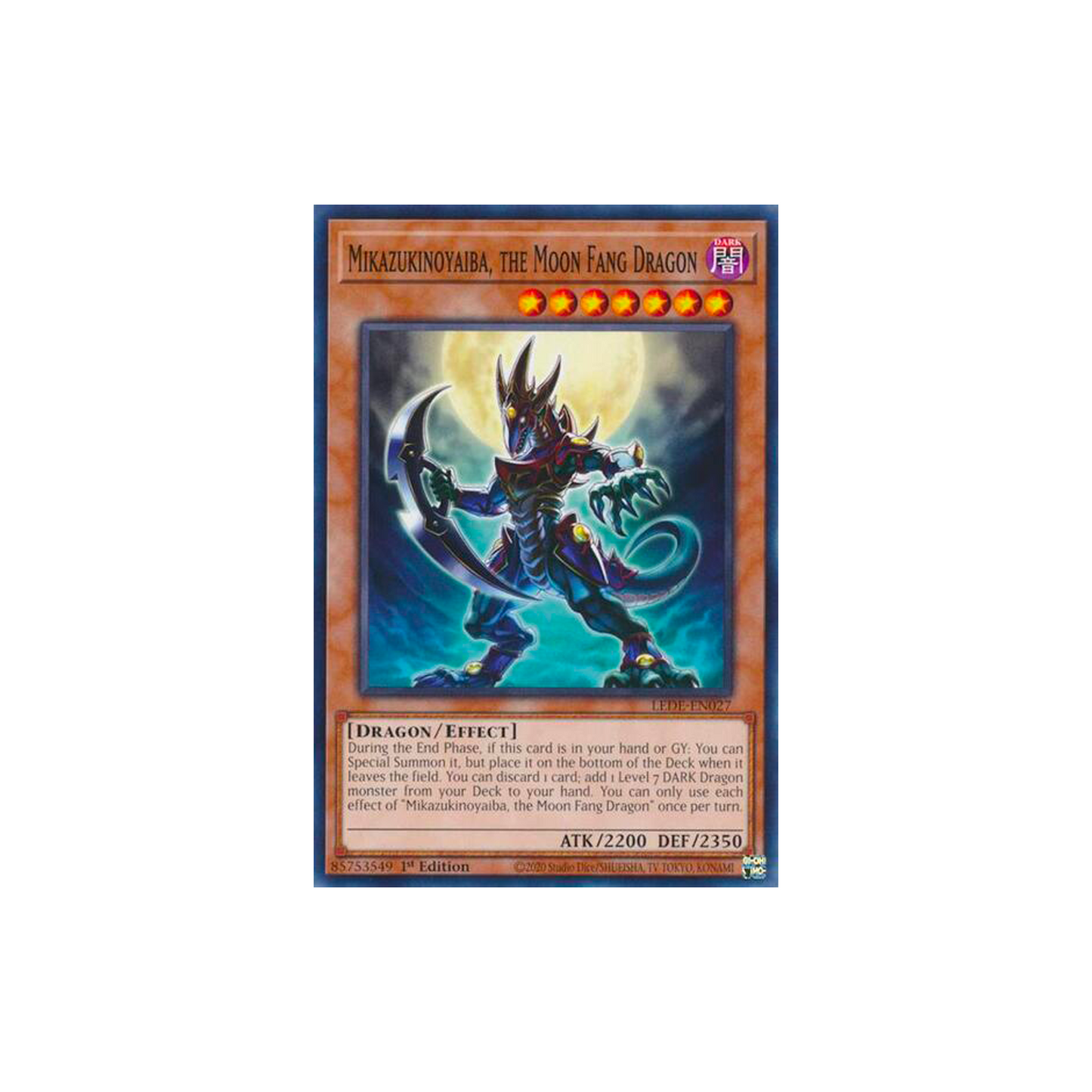 MIKAZUKINOYAIBA, THE MOON FANG DRAGON - COMMON - 1ST EDITION