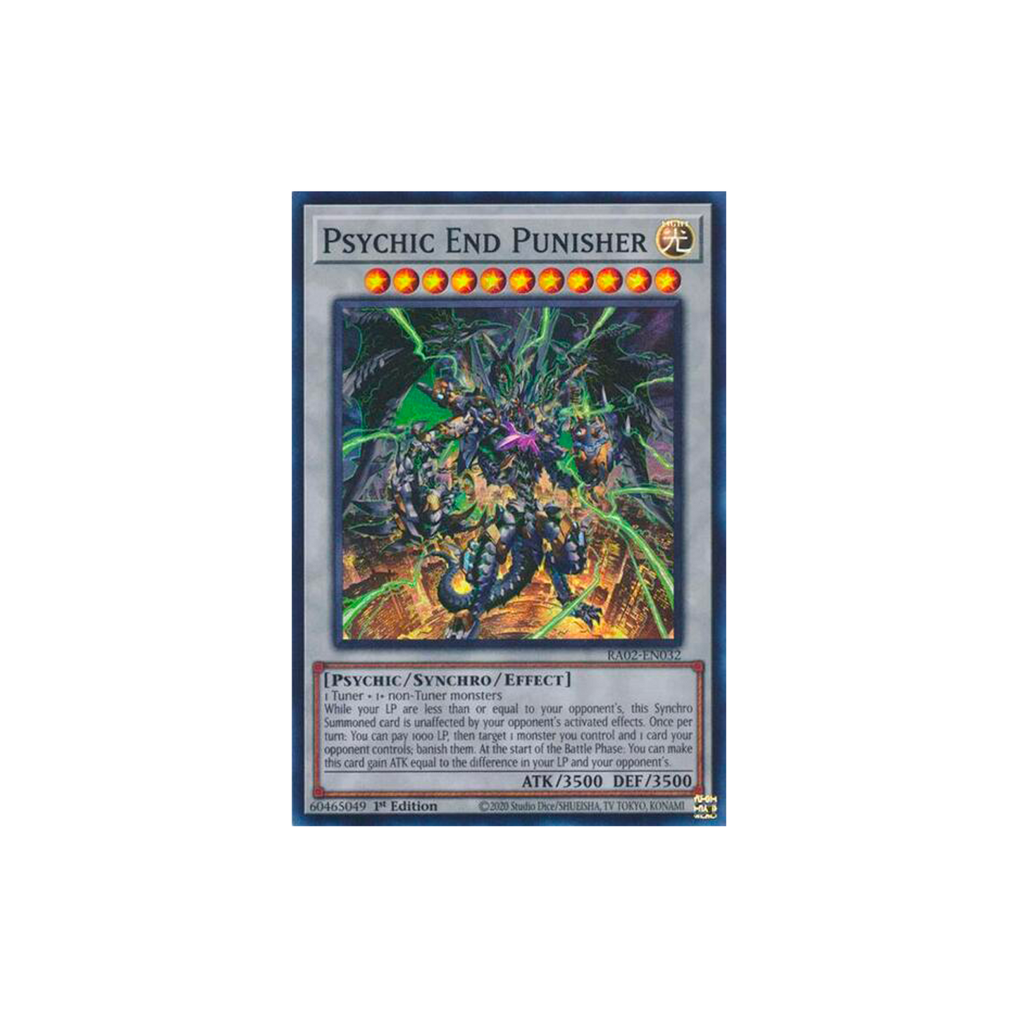 PSYCHIC END PUNISHER - SUPER RARE - 1ST EDITION