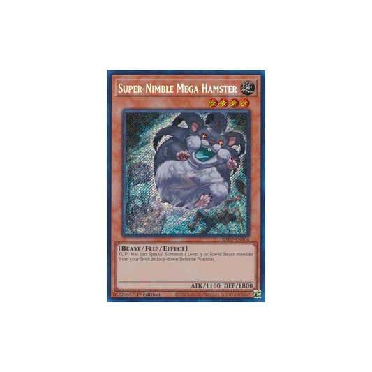 SUPER-NIMBLE MEGA HAMSTER - SECRET RARE - 1ST EDITION